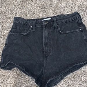 Forever 21 high rise black denim shorts